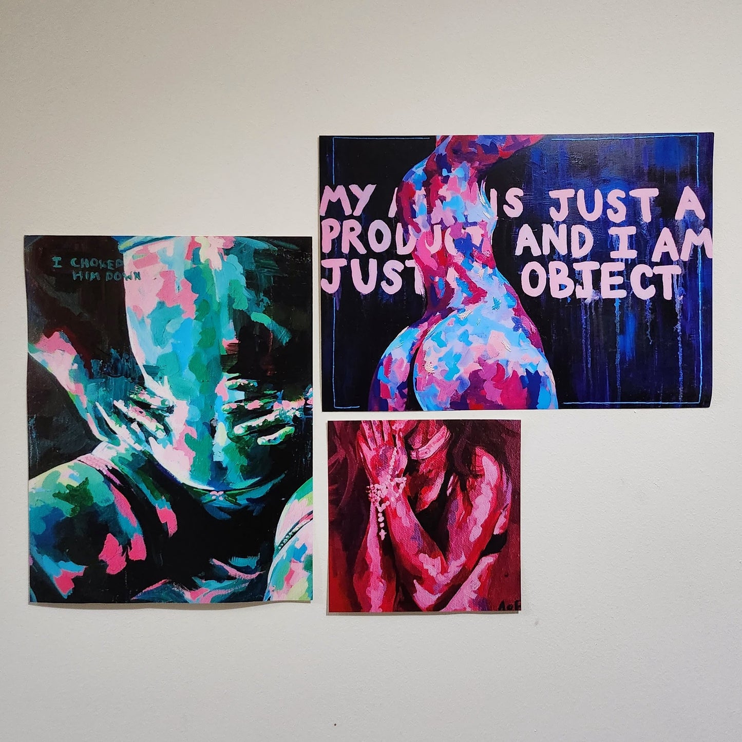 'I choked him down' art print
