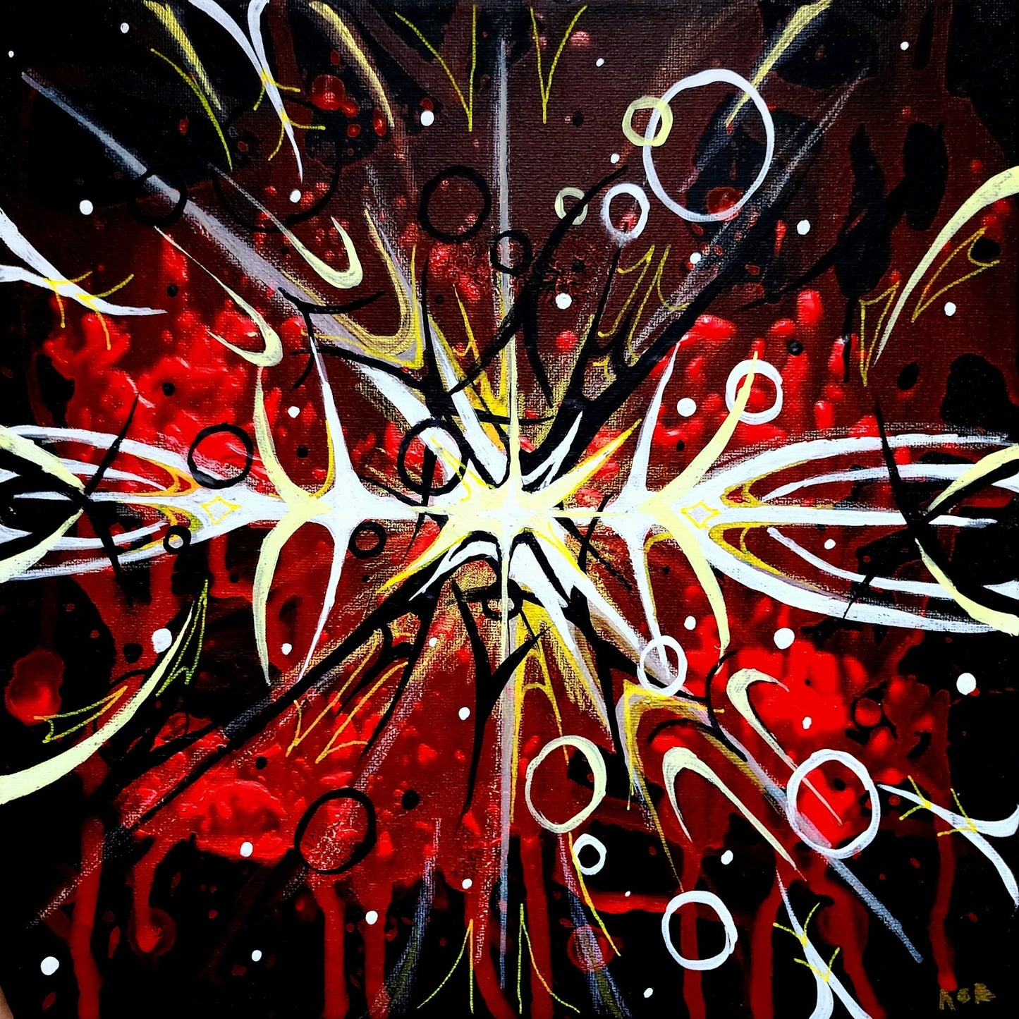 A cacophony of gunshots and pained wailing - Original art print - Made to order - EU shipping available