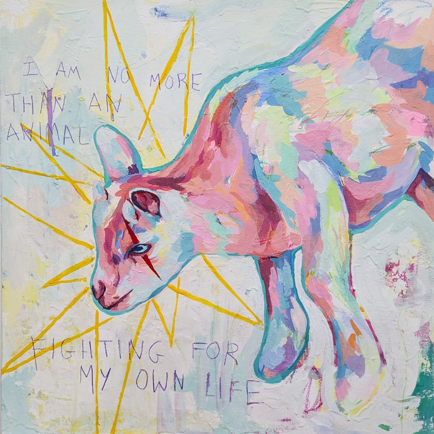 No more than an animal - Original art print - Made to order - EU shipping available