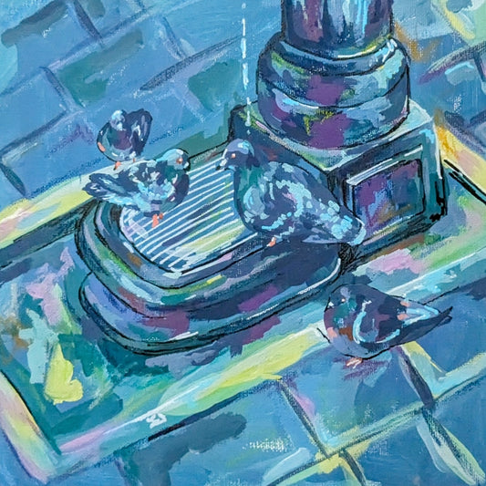 Pigeon - Original art print - Made to order - EU shipping available