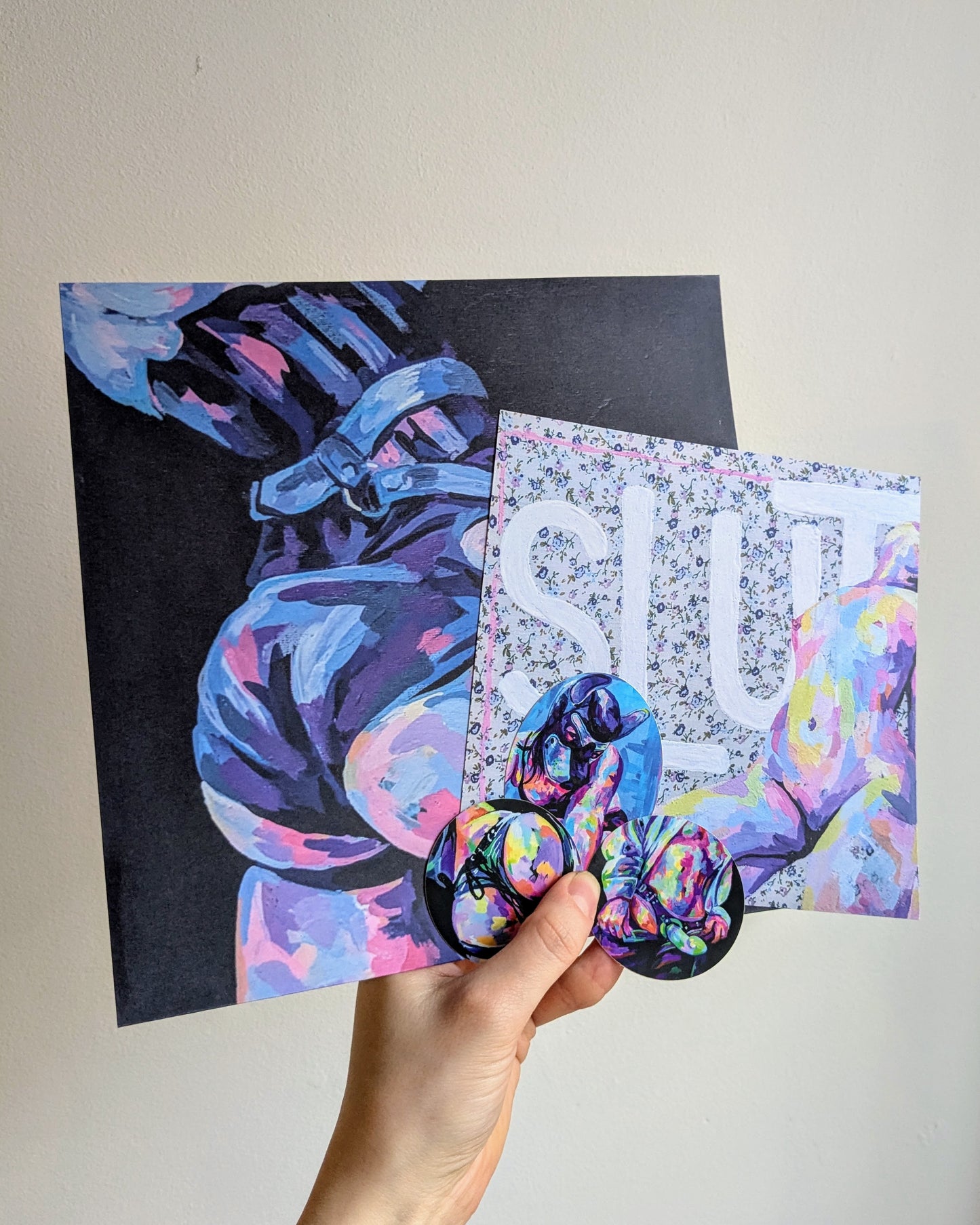 New art print and sticker bundle *Read description*