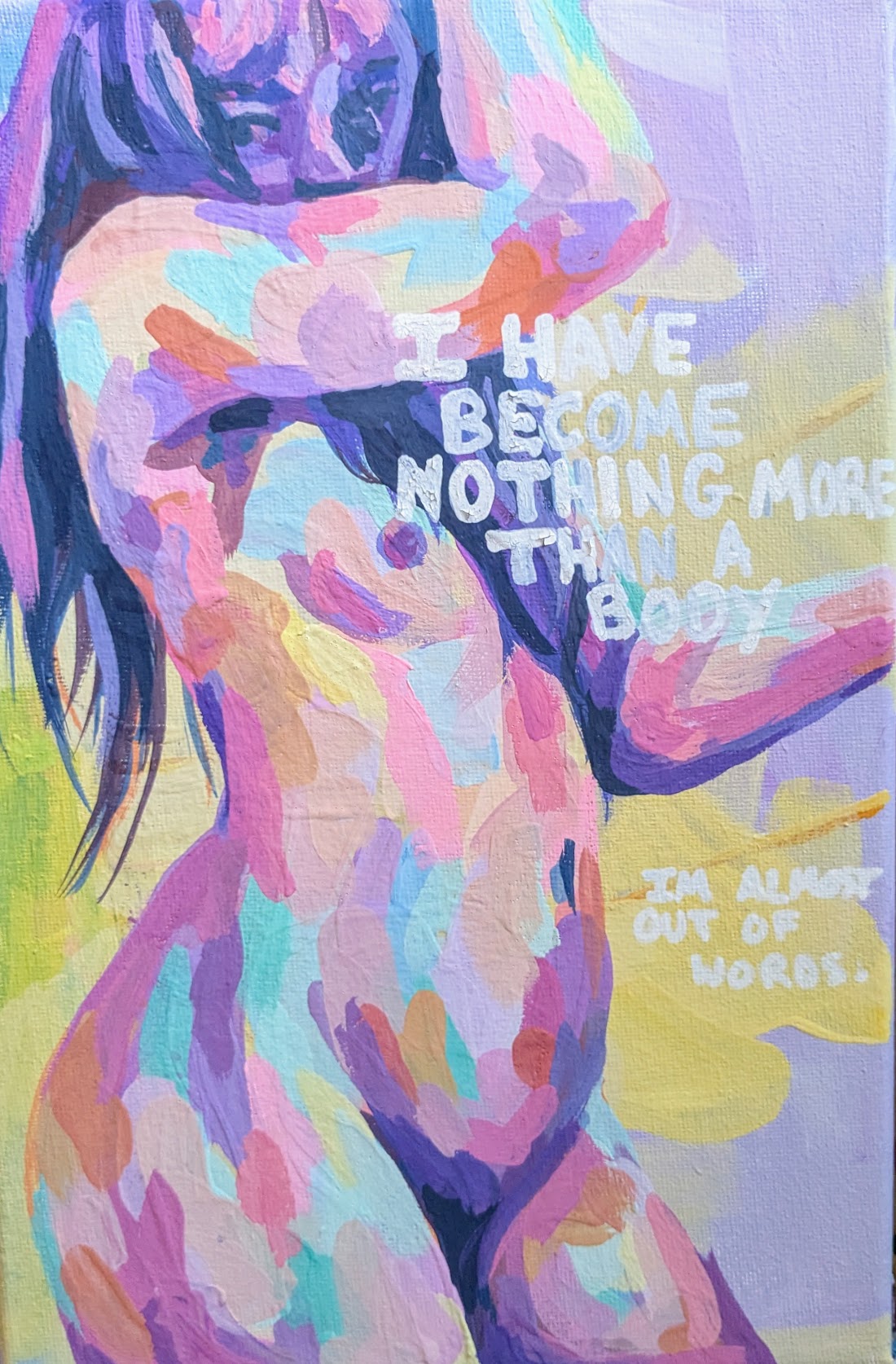 No more than a body - Original art print - Made to order - EU shipping available