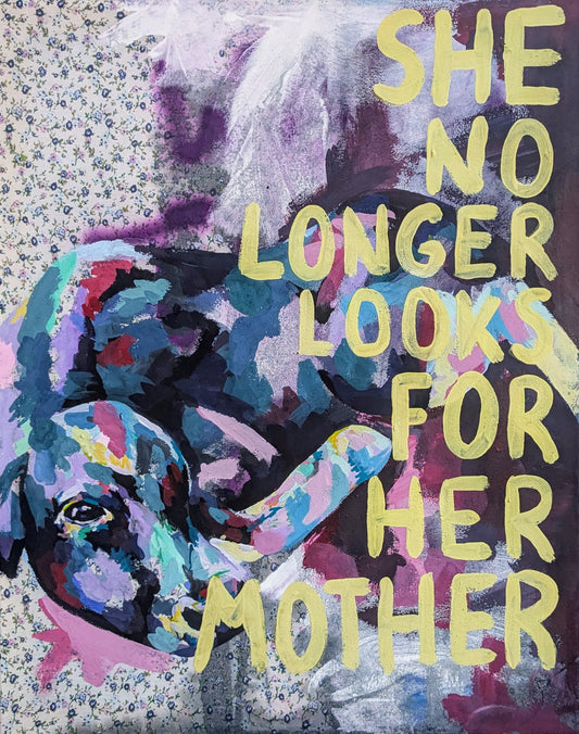 She no longer looks for her mother - Original art print - Made to order - EU shipping available