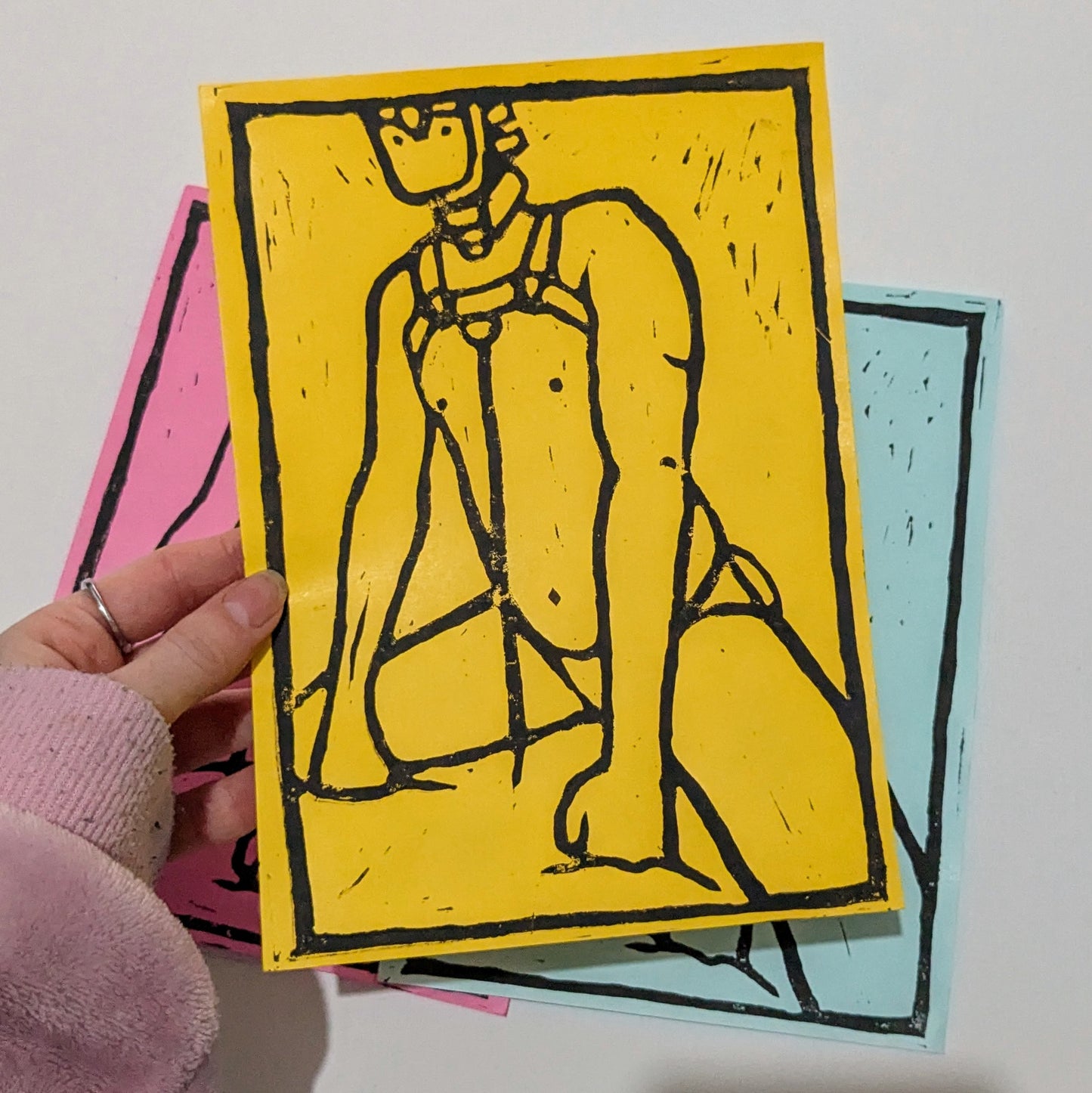 Limited edition - Leather sub - Lino prints