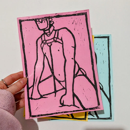 Limited edition - Leather sub - Lino prints
