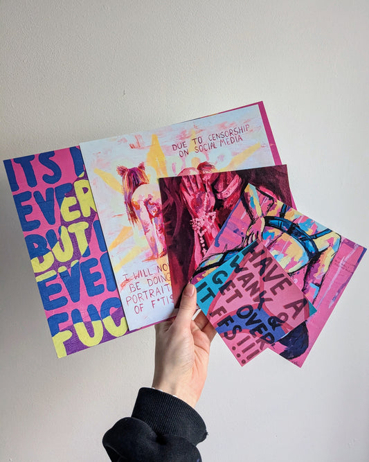 Pink art print bundle