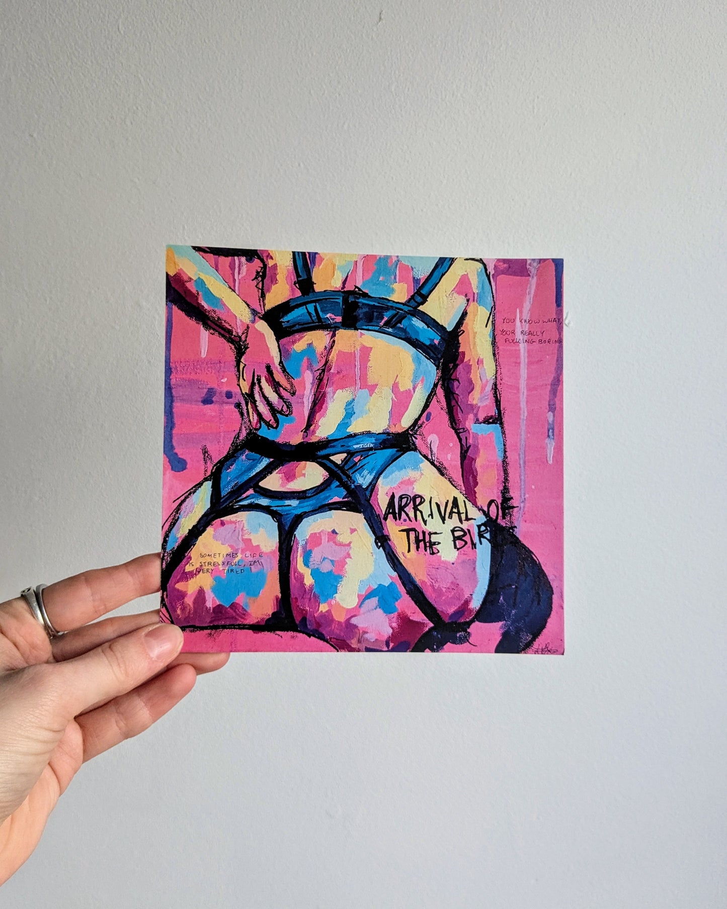 Booty art print and sticker bundle