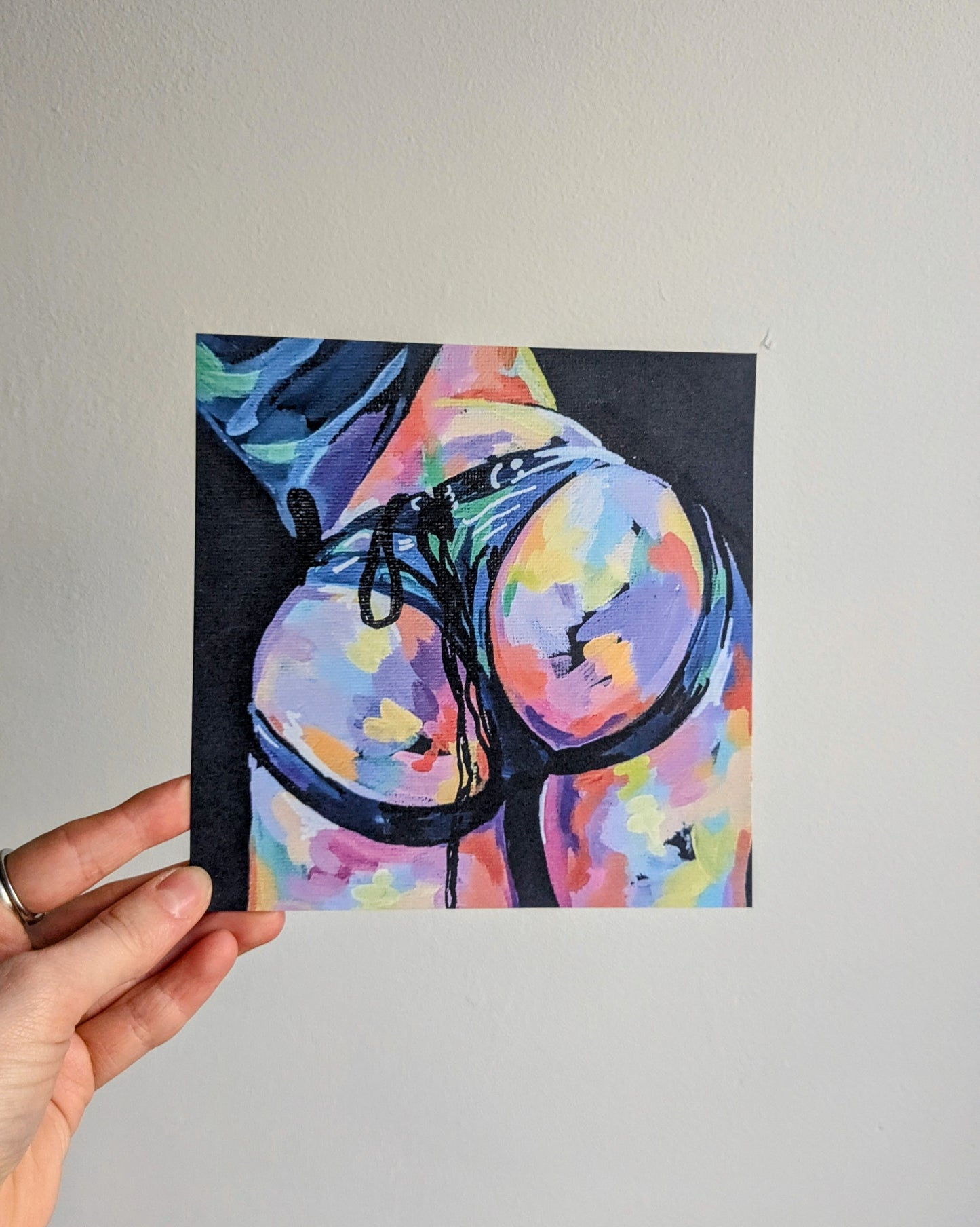 Booty art print and sticker bundle