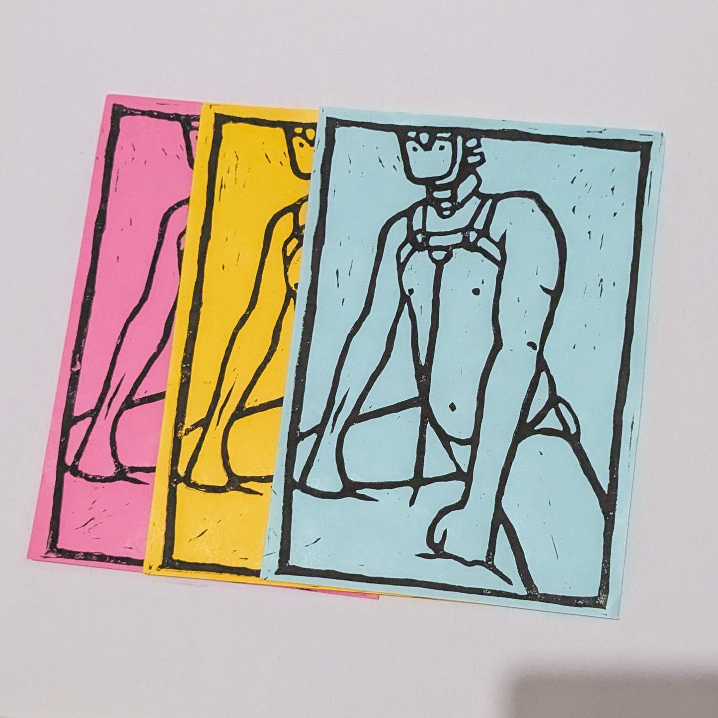 Limited edition - Leather sub - Lino prints