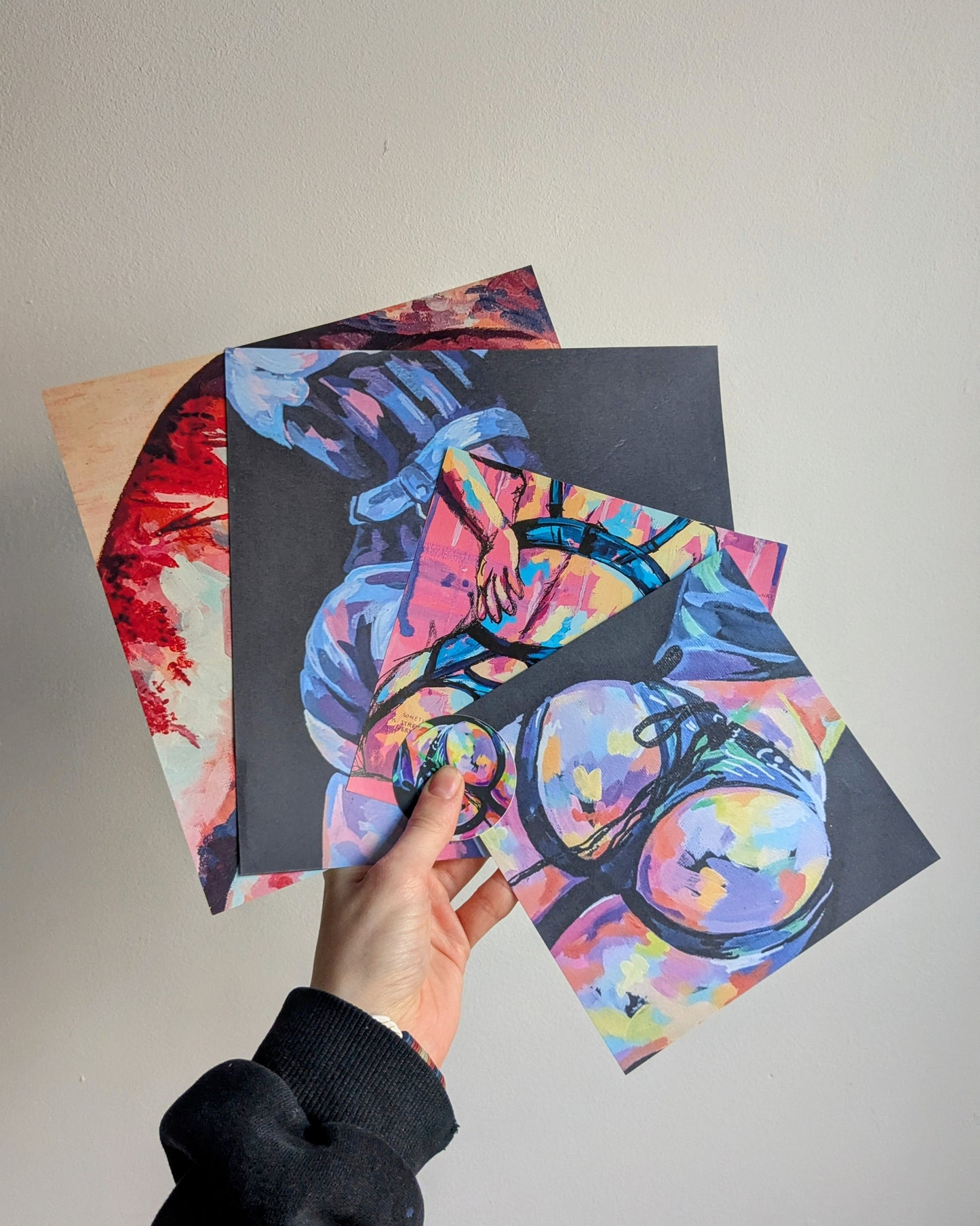 Booty art print and sticker bundle