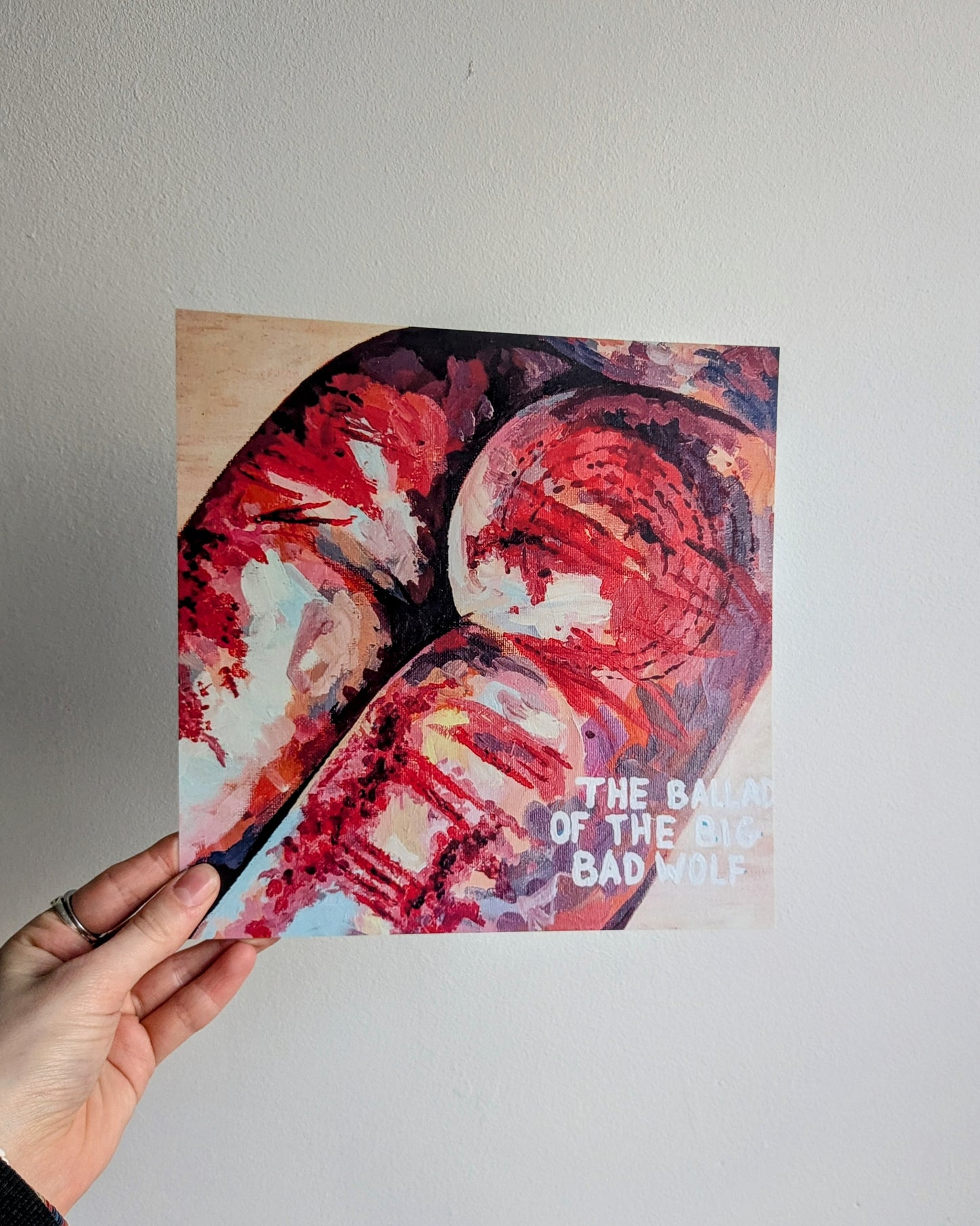 Booty art print and sticker bundle