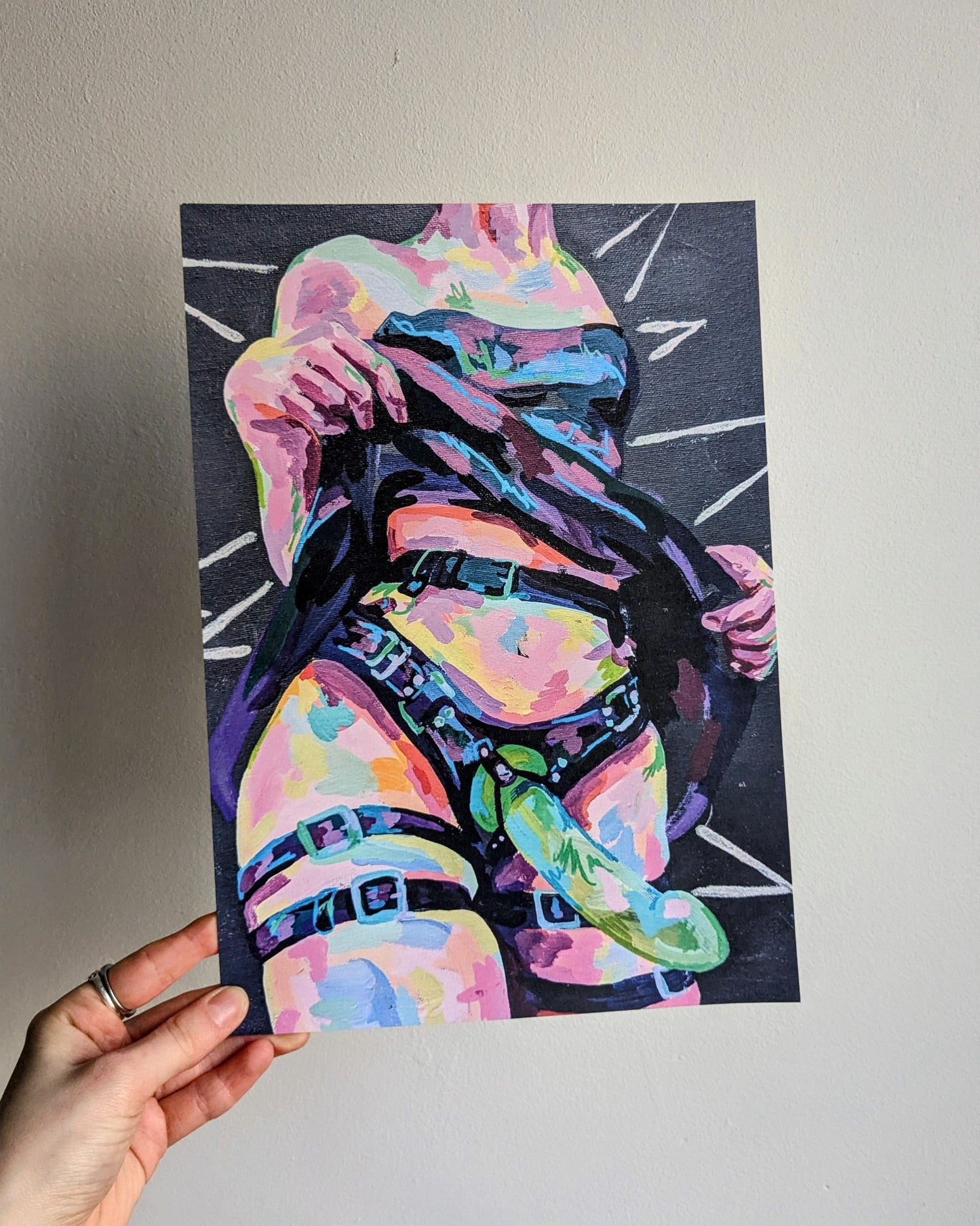 Strap art print and sticker bundle