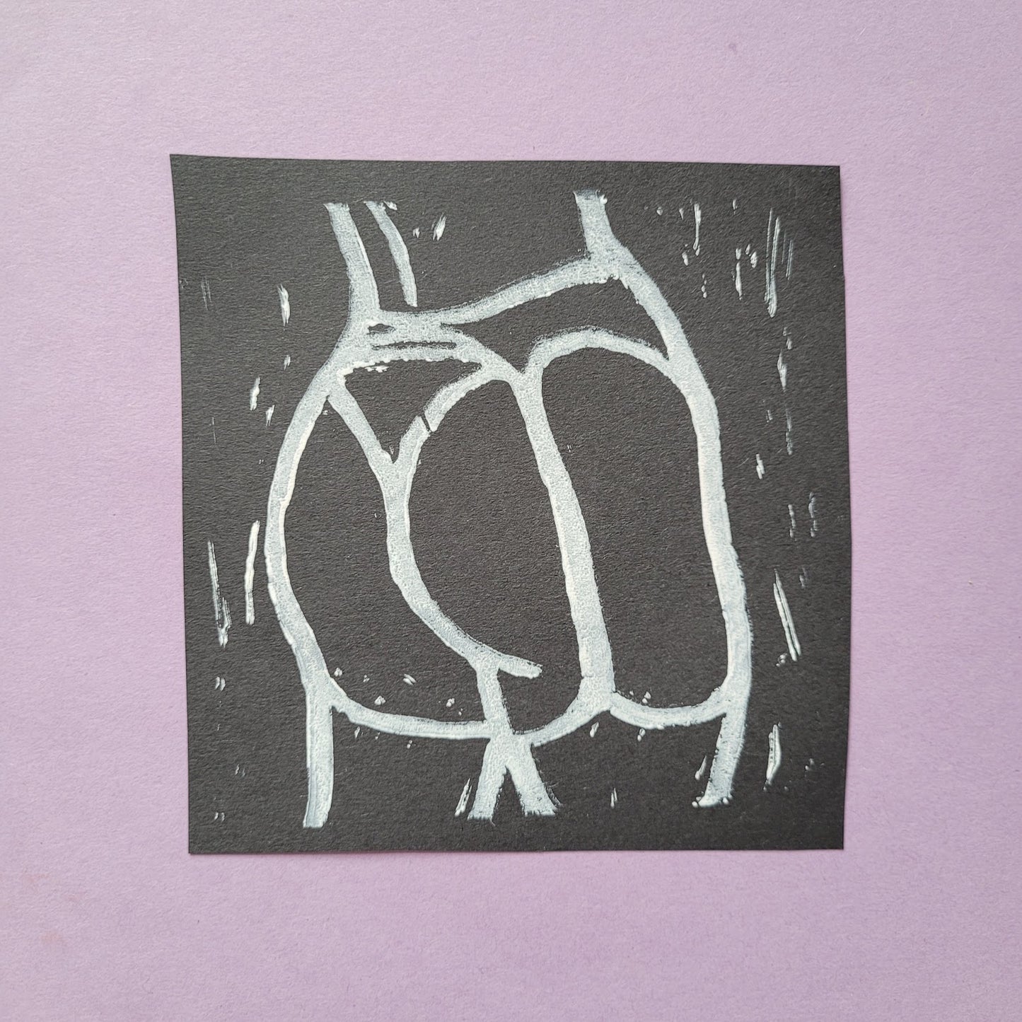 Buns - Lino print