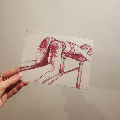 Original drawing - Red pen no.2