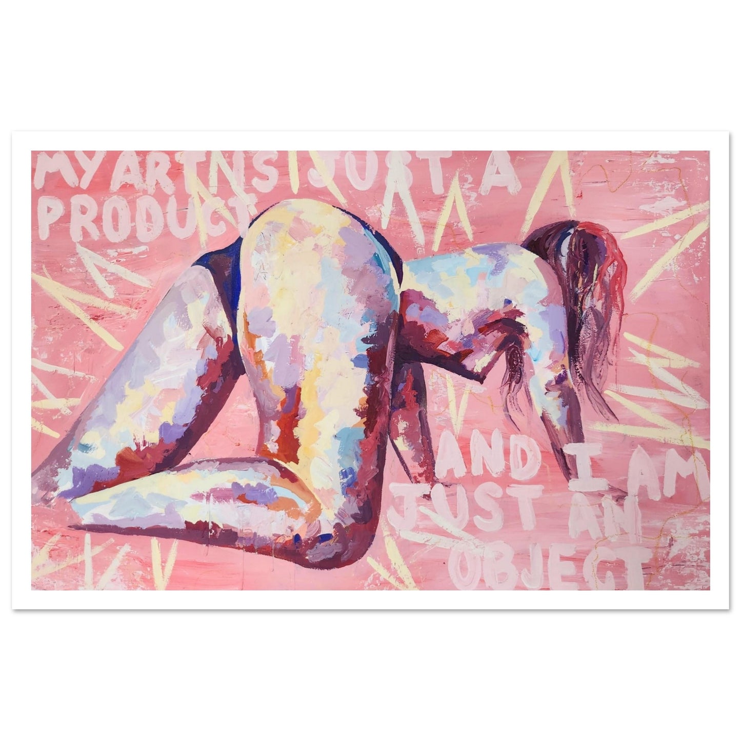 My art is just a product - Classic Erotic Fetish Art Semi-Glossy Paper Painting Print