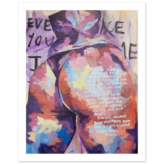 Ever since you found me, I'm afraid that I might die - Classic Erotic Fetish Art Semi-Glossy Paper Painting Print