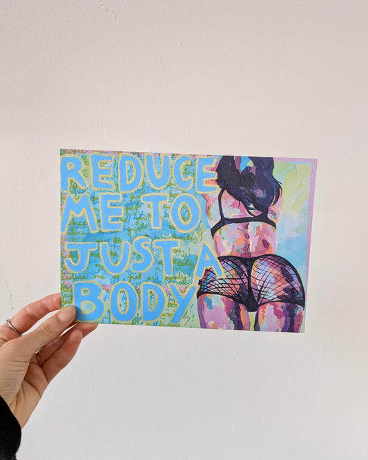 ‘Reduce me'  art print