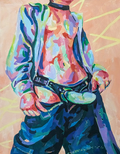 Strap 17 - Original art print - Made to order - EU shipping available