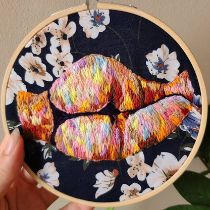 Buns embroidery hoop #2