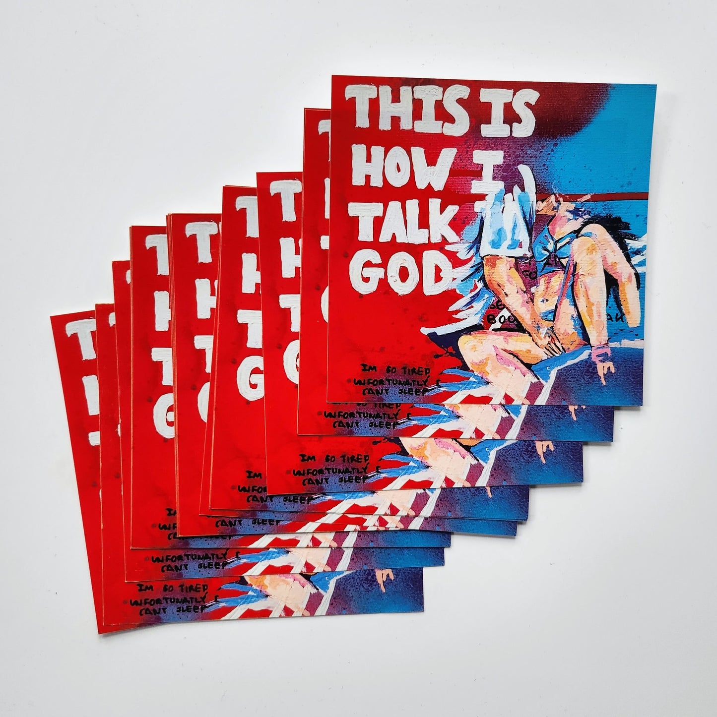 This is how I talk to God - Art Print