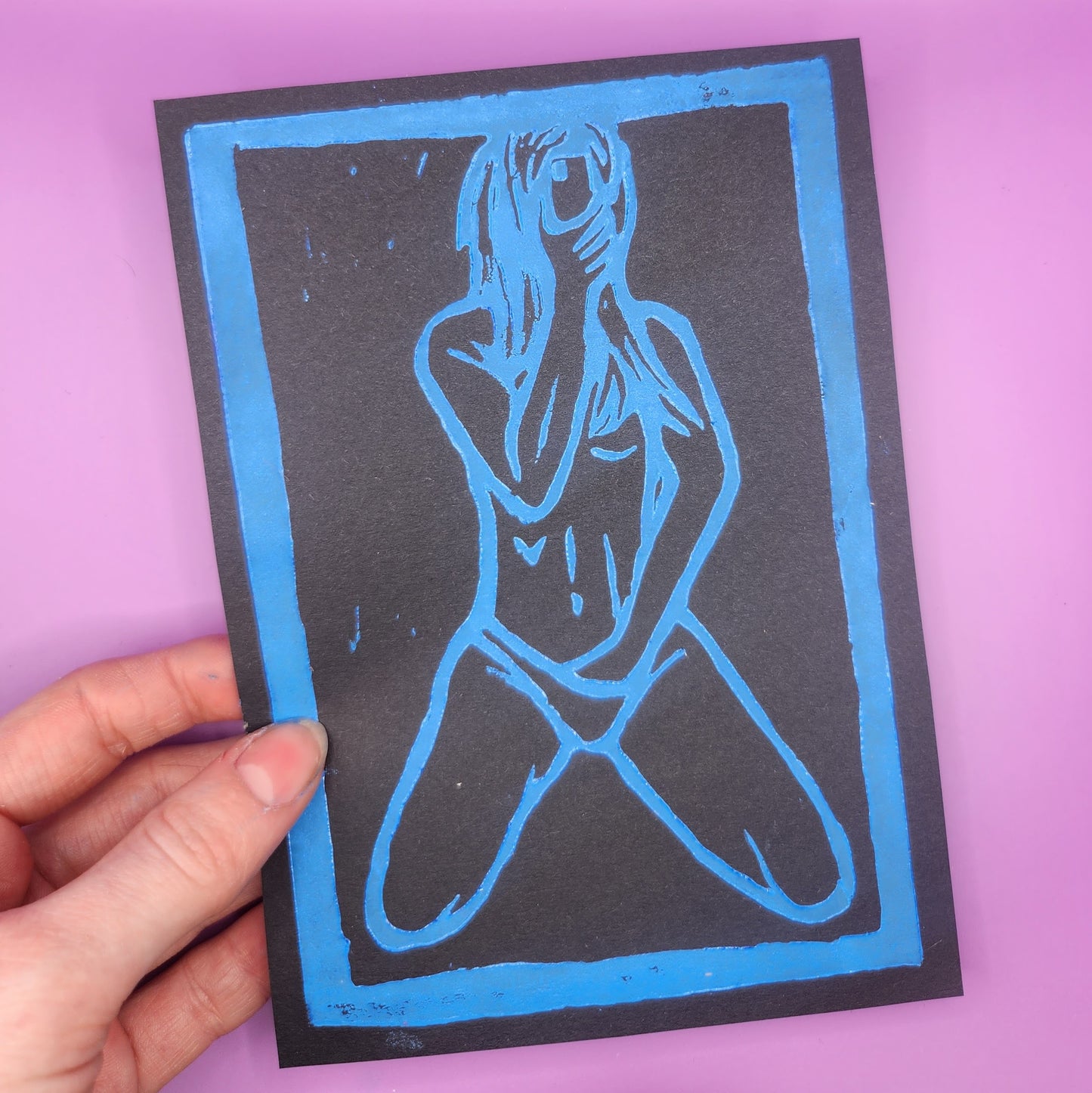 Self love - Lino print